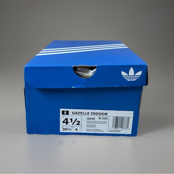 Size 6w / 4.5m - Adidas Gazelle Indoor Originals Black Cream JQ8385 Unisex NEW - Picture 10 of 10
